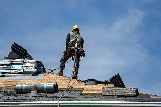 Professional Gutter Installation technician working in Little Mountain, SC